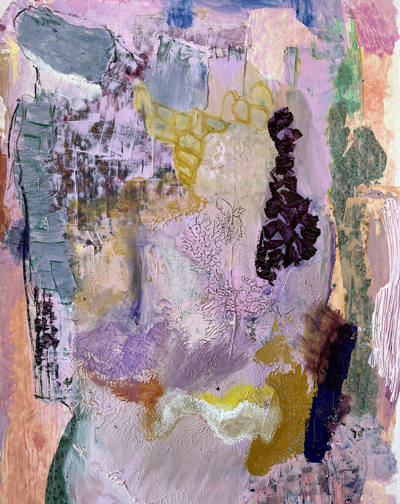 Purple Light No 3 
40x50 cm af Charlotte Pontoppidan Møller - Stylelab Gallery
Akryl på lærred i ramme af massiv eg.
Abstrakt motiv i okker, fersken, lilla, petroleum blå, lys lavendel, aubergine, grøn